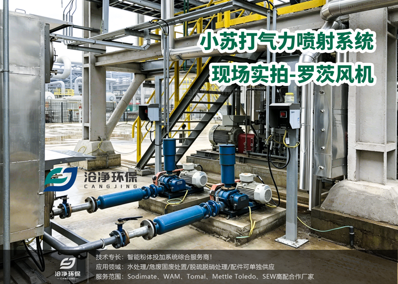 小蘇打氣力噴射系統(tǒng)-羅茨風(fēng)機(jī)現(xiàn)場照片